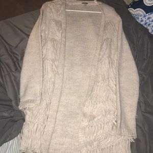 Tassel Front Open Cardigan